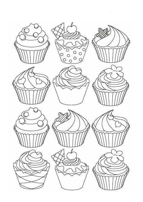 Omeletozeu Cupcake Coloring Pages Coloring Pages Cute Coloring Pages