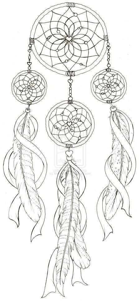 Dreamcatcher For Woman Dream Catcher Coloring Pages Dream Catcher Tattoo Design Feath