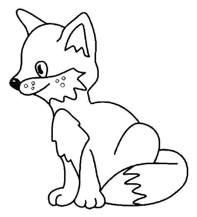 Fox Coloring Pages Dieren Kleurplaten Dier Sjablonen Gratis Kleurplaten