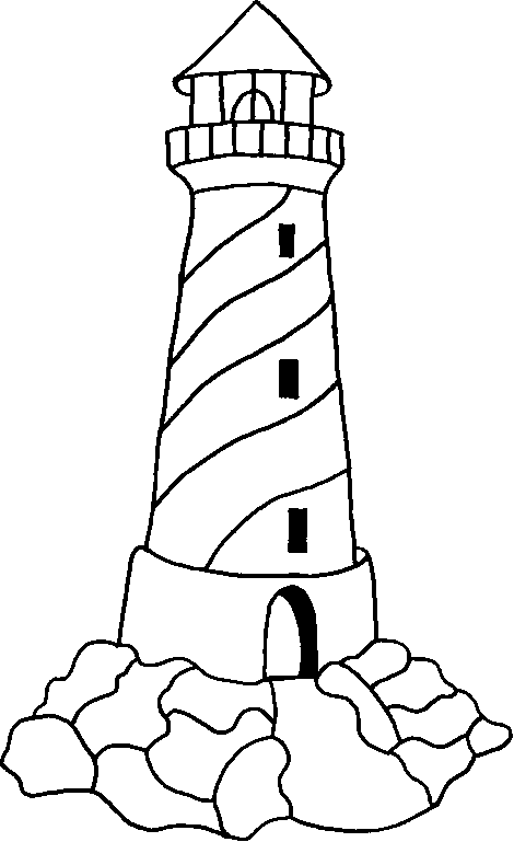 Coloring A Lighthouse On An Island Picture Kleurplaten Mozaiekpatronen Kleurpotloodte