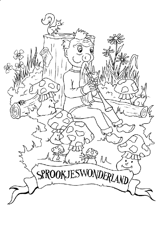 Sprookjeswonderland Kleurplaten Sprookjes Kleurplaten Thema