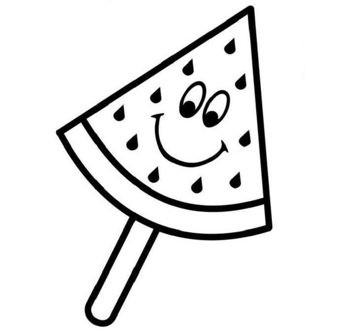 Watermelon Ice Cream Coloring Pages Ice Cream Coloring Pages Watermelon Ice Cream Col