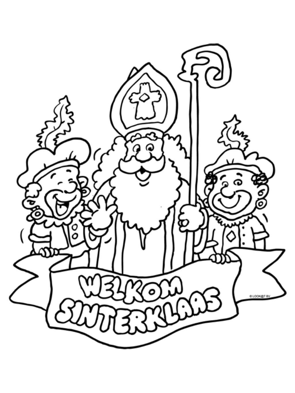 Kleurplaat Welkom Sinterklaas Sinterklaas Knutselen Sinterklaas Diy Sinterklaas