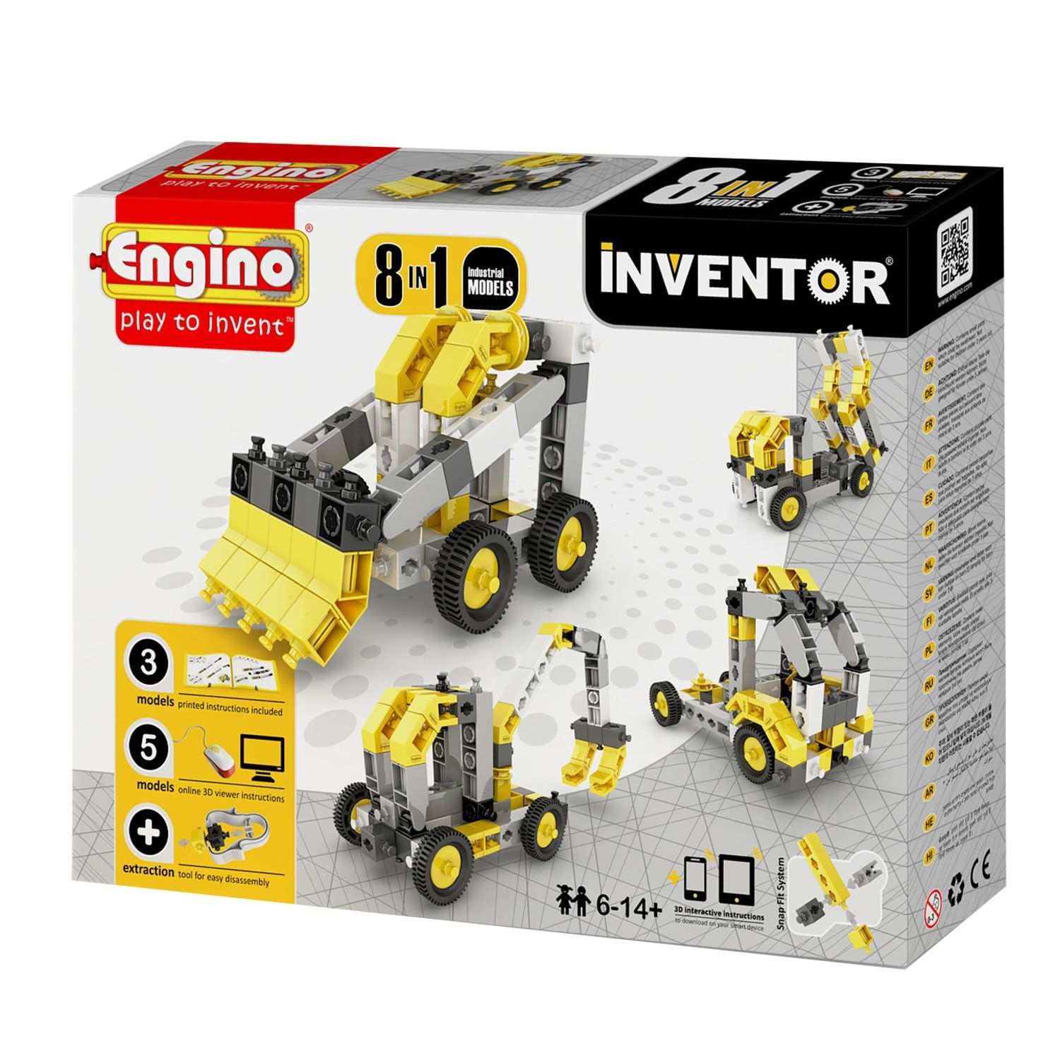 Engino Inventor Werkvoertuigen 8in1 Bt Speelgoedfamilie Nl Speelgoed Truck Modellen