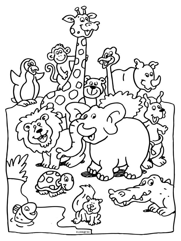 Kleurplaat Dieren In De Dierentuin Kleurplaten Nl Zoo Coloring Pages Coloring Pages Z