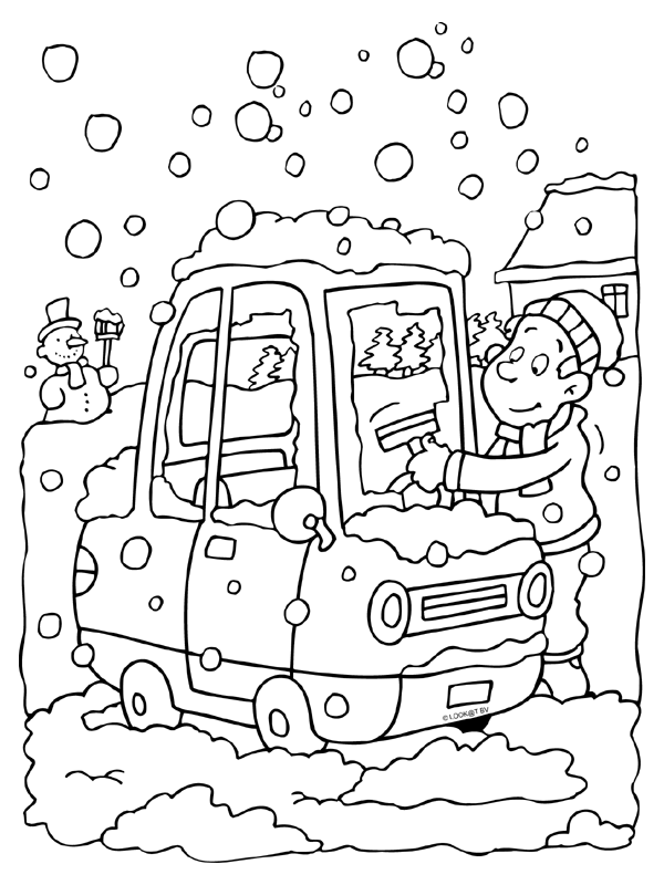 Kleurplaat Sneeuw Winter Theme Coloring Pages Winter Coloring Pages