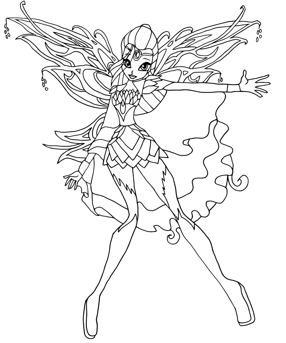 Winx Club Bloomix Coloring Pages Coloring Pages Cartoon Coloring Pages Paw Patrol Col