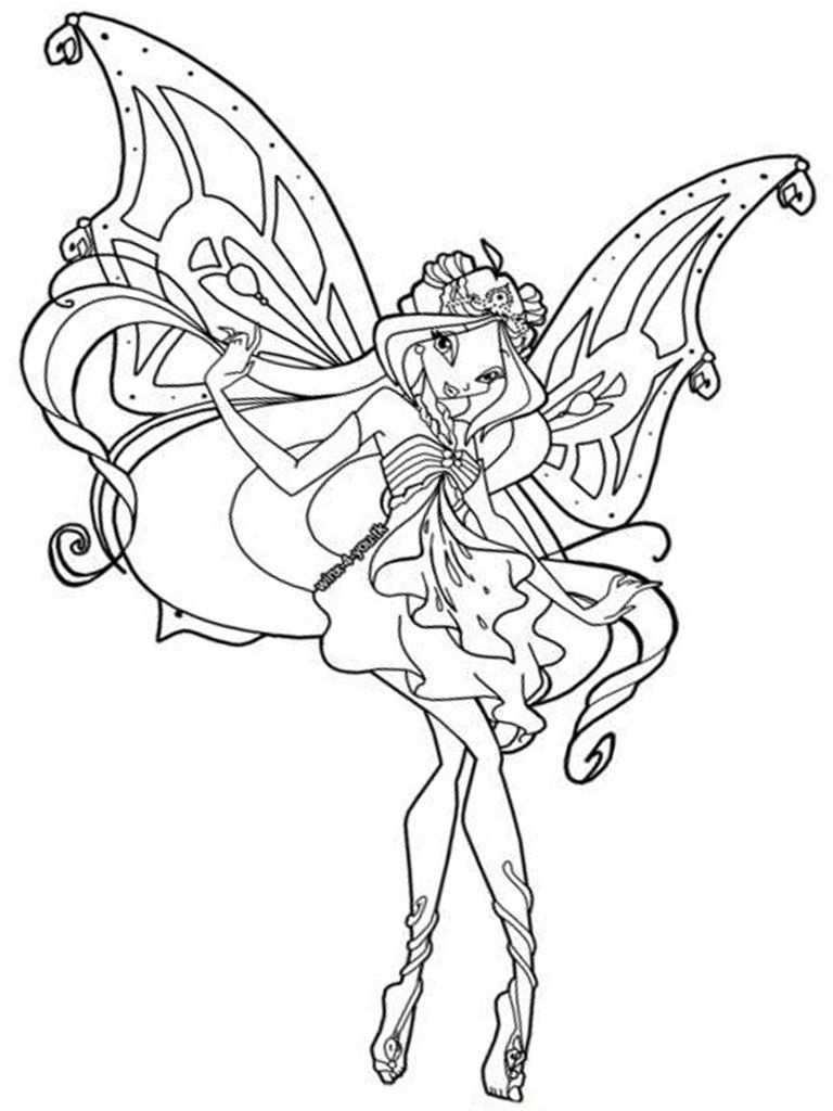 Winx Printable Coloring Pages Fairy Coloring Pages Coloring Pages For Girls Colouring