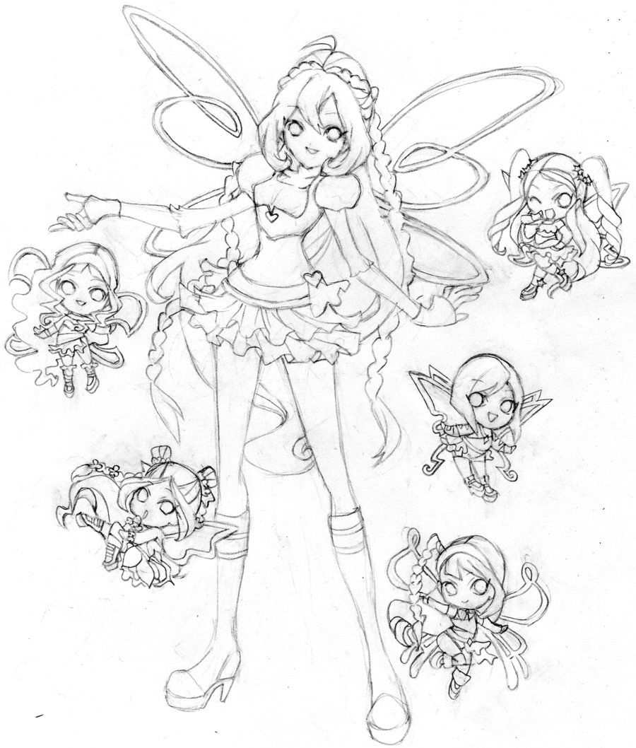 Bloom Winx Club Chibi Believix Bloom Winx Club Winx Club Sketches