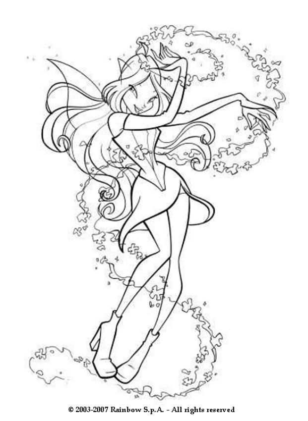 Winx Club Coloring Pages Winx Club Fairy Fairy Coloring Pages Cartoon Coloring Pages