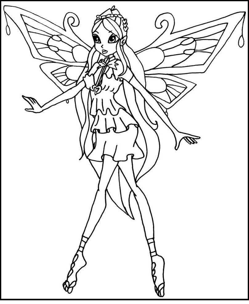 Winx Club Enchantix Coloring Pages Winx Club Cartoon Coloring Pages Coloring Pages