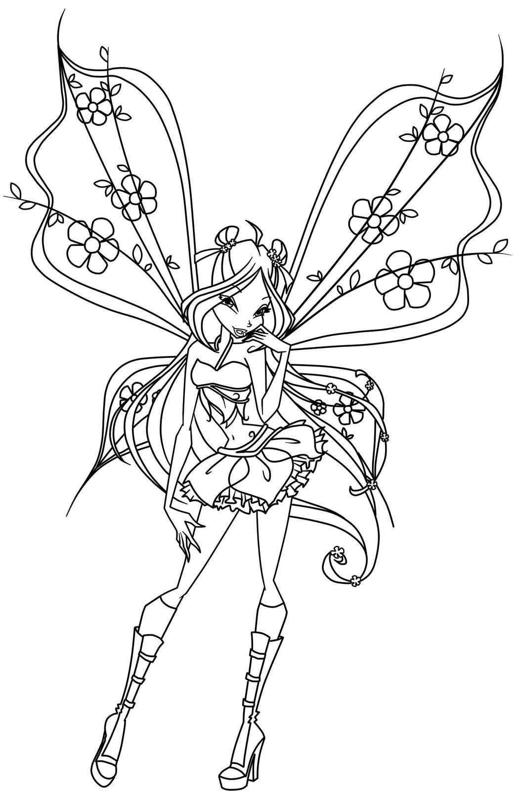 The Winx Club Photo Coloring Pages Fairy Coloring Pages Fairy Coloring Fairy Coloring