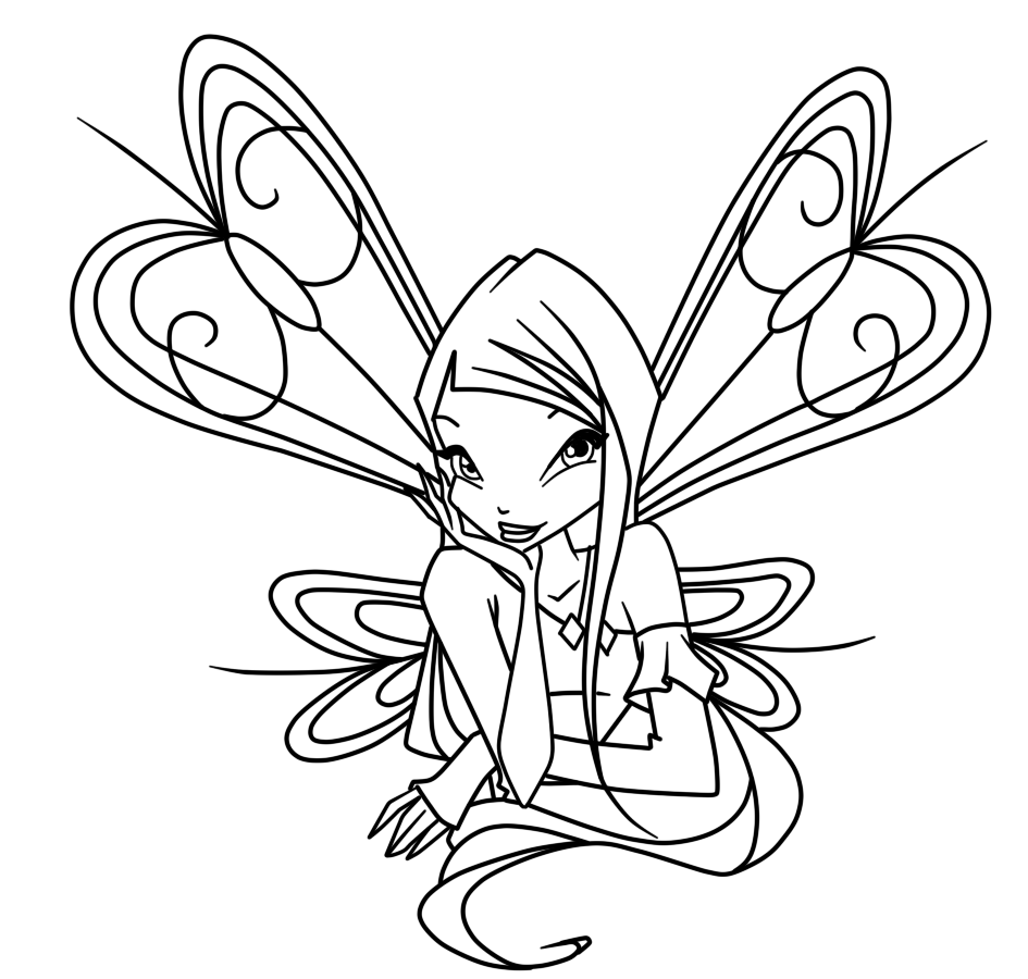 Winx Club Roxy Colouring Pages Coloring Pages Fairy Coloring Pages Colouring Pages