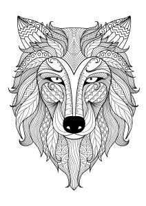 Free Coloring Pages Wolves Mandala Kleurplaten Kleurplaten Kleurboek