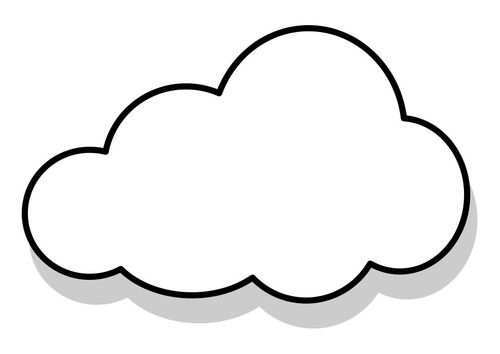 Kleurplaat Wolk Afb 22857 Wolk Tekening Wolken Gratis Clipart