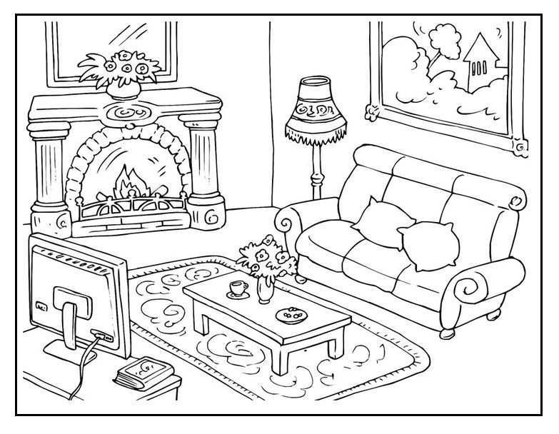 Kleurplaat Woonkamer Coloring Pages Coloring Pictures Free Coloring Pages