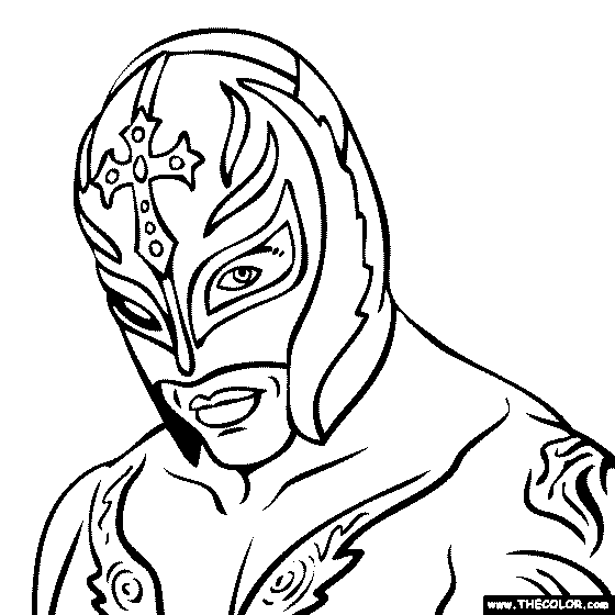 Rey Mysterio Coloring Page Wwe Coloring Pages Coloring Pages Animal Coloring Pages