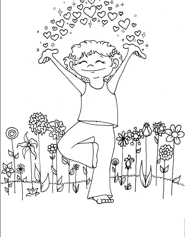 Coloring Sheets Kids Yoga Poses Yoga For Kids Childrens Yoga