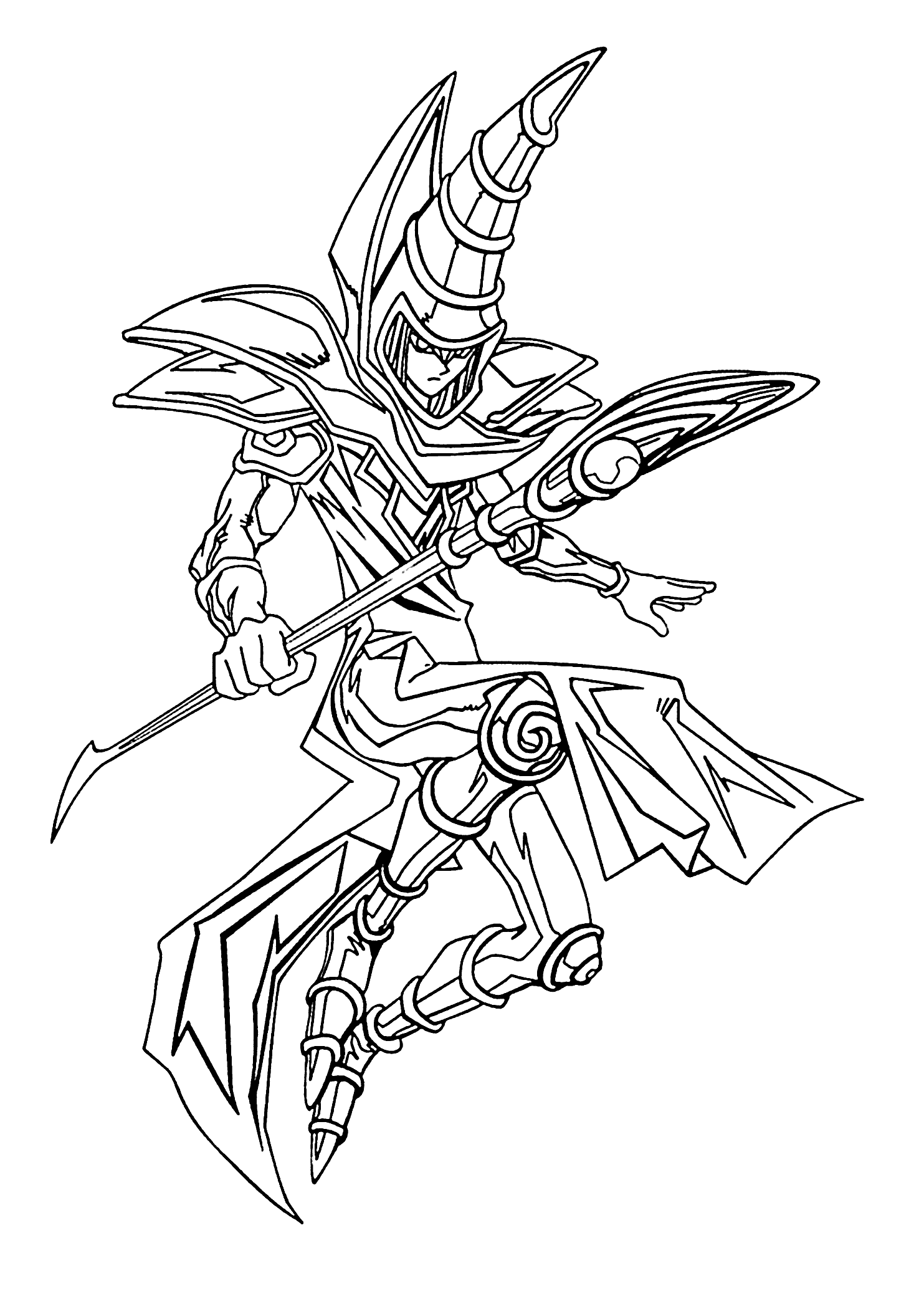 Yu Gi Oh Coloring Pages For Kids Printable Free Monster Coloring Pages Cartoon Colori
