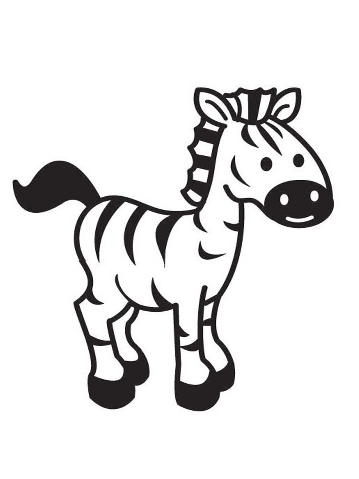 Printable Zebra Coloring Sheet Kartlar Bebek Okul