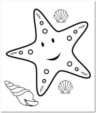 Starfish Coloring Page Zeester Knutselen Zomerknutsels Zeester