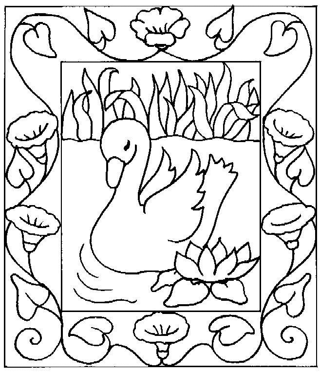 Coloring Page Swans Swans Coloring Pages Cool Coloring Pages Pattern Coloring Pages