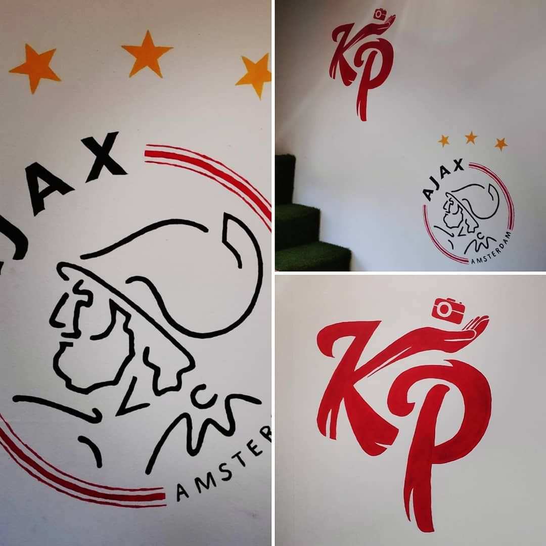 Eerdere Projecten Ajax Knolpower Jongenskamer Muurschildering Art Arabic Calligraphy