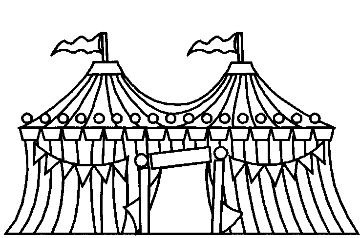 Kleuterdigitaal Kp Circustent Kleurplaten Thema Peuter Thema