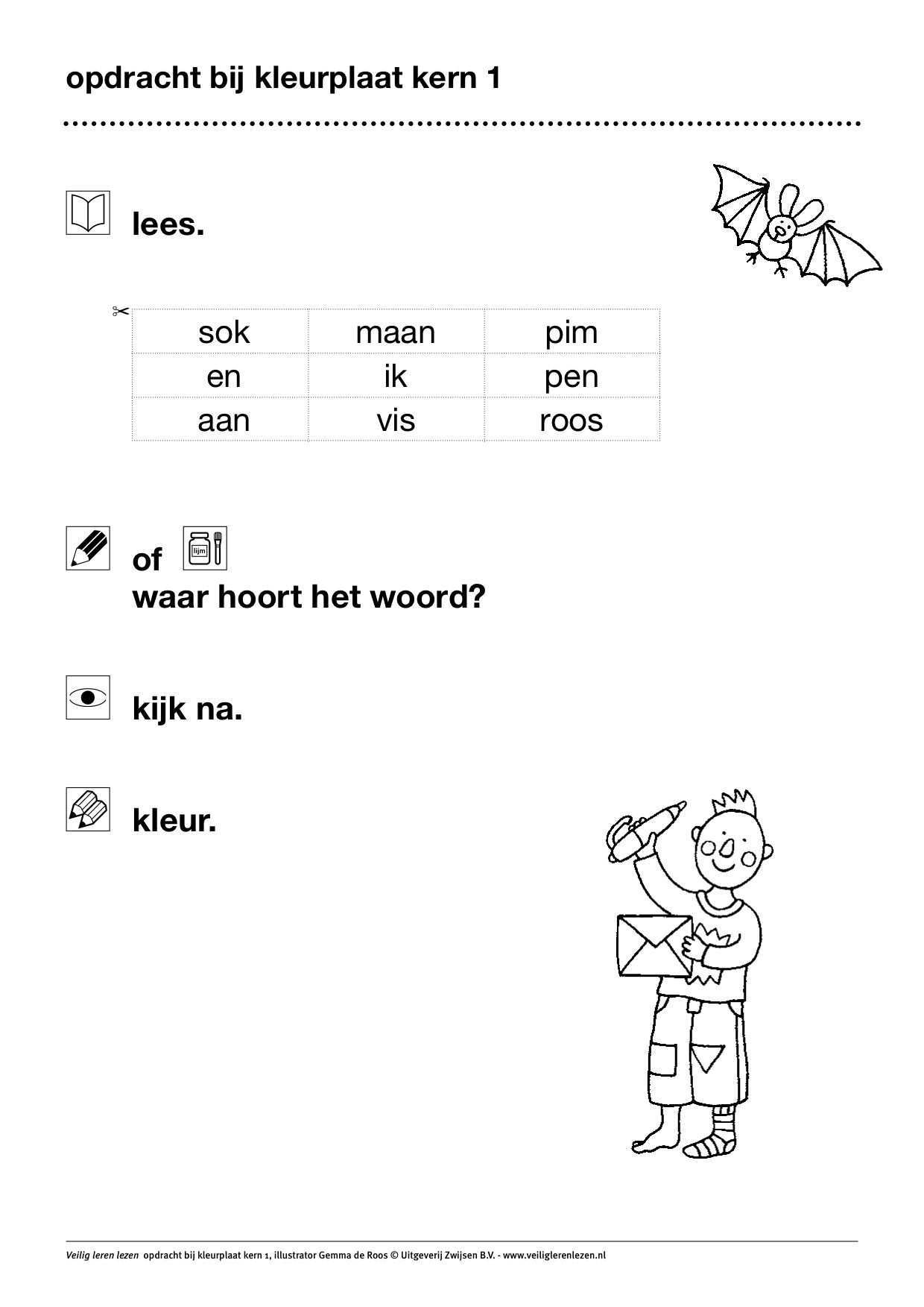 Afbeeldingsresultaat Voor Kleurplaat Ik Veilig Leren Lezen Leren Lezen Lezen Leer