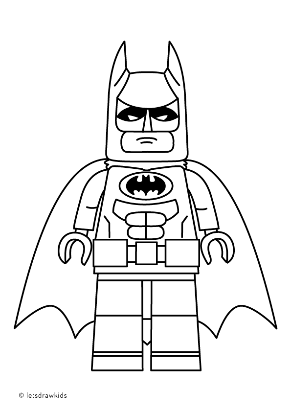 Coloring Page For Kids Lego Batman From The Lego Batman Movie Lego Coloring Pages Bat