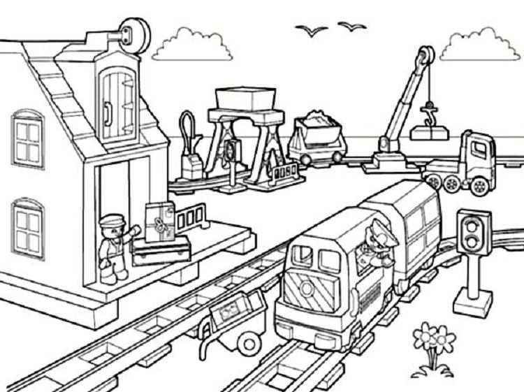 Lego Coloring Pages City Kleurplaten