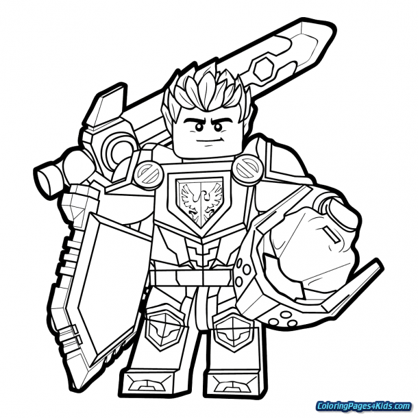 Nexo Knight Coloring Pages