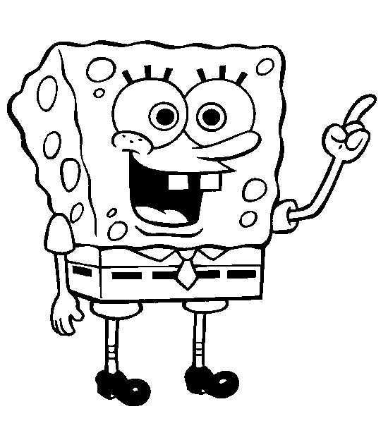 Kleurplaat Spongebob Spongebob Drawings Spongebob Coloring Cartoon Coloring Pages