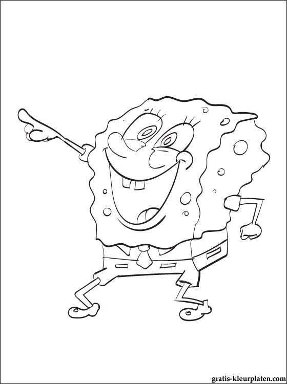 Leuke Kleurplaat Spongebob Squarepants Gratis Kleurplaten