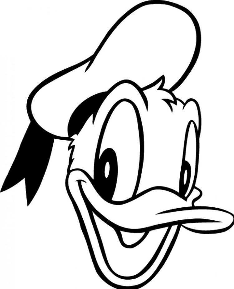 Donald Duck Face Coloring Pages Duckface Tekenen Voor Kinderen Disney Tekenen