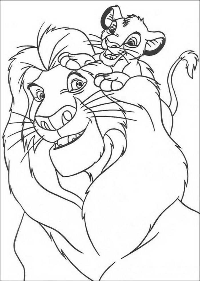 Coloring Pages Lion King Disney Kleurplaten Leeuwenkoning Kleurplaten