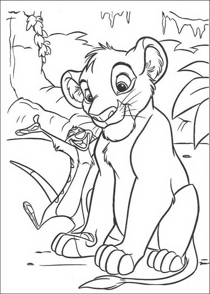 Kids N Fun Coloring Page Lion King Lion King Disney Coloring Pages Horse Coloring Pag