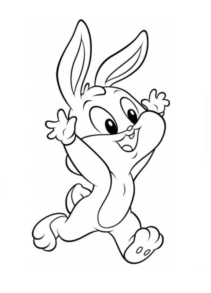 Baby Looney Tunes Ran With Joy Coloring Pages For Kids Cbk Printable Baby Looney Tune