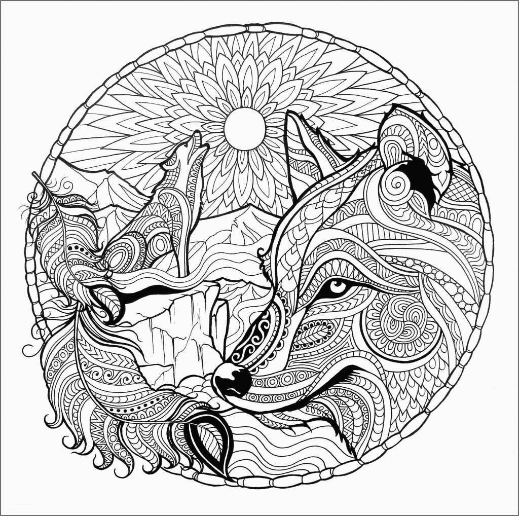 Wolf Coloring Pages For Adults Best Coloring Pages For Kids Fox Coloring Page Mandala