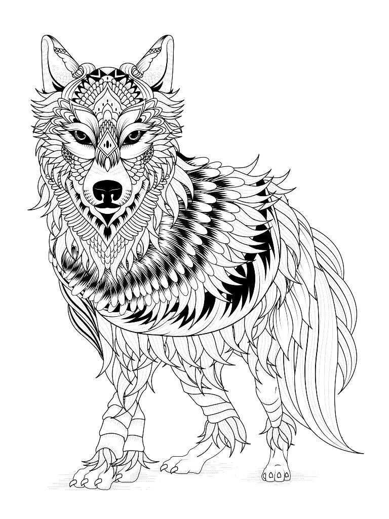 Pin By Cindy Coe On Coloring Pages Mandala Coloring Pages Wolf Colors Mandala Colorin