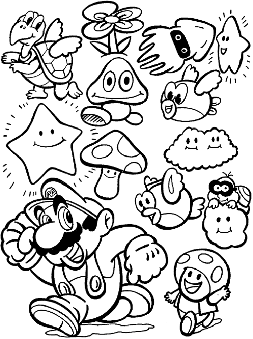 Mario Coloring Pages Free Coloring Pages For Kids Mario Coloring Pages Super Mario Co