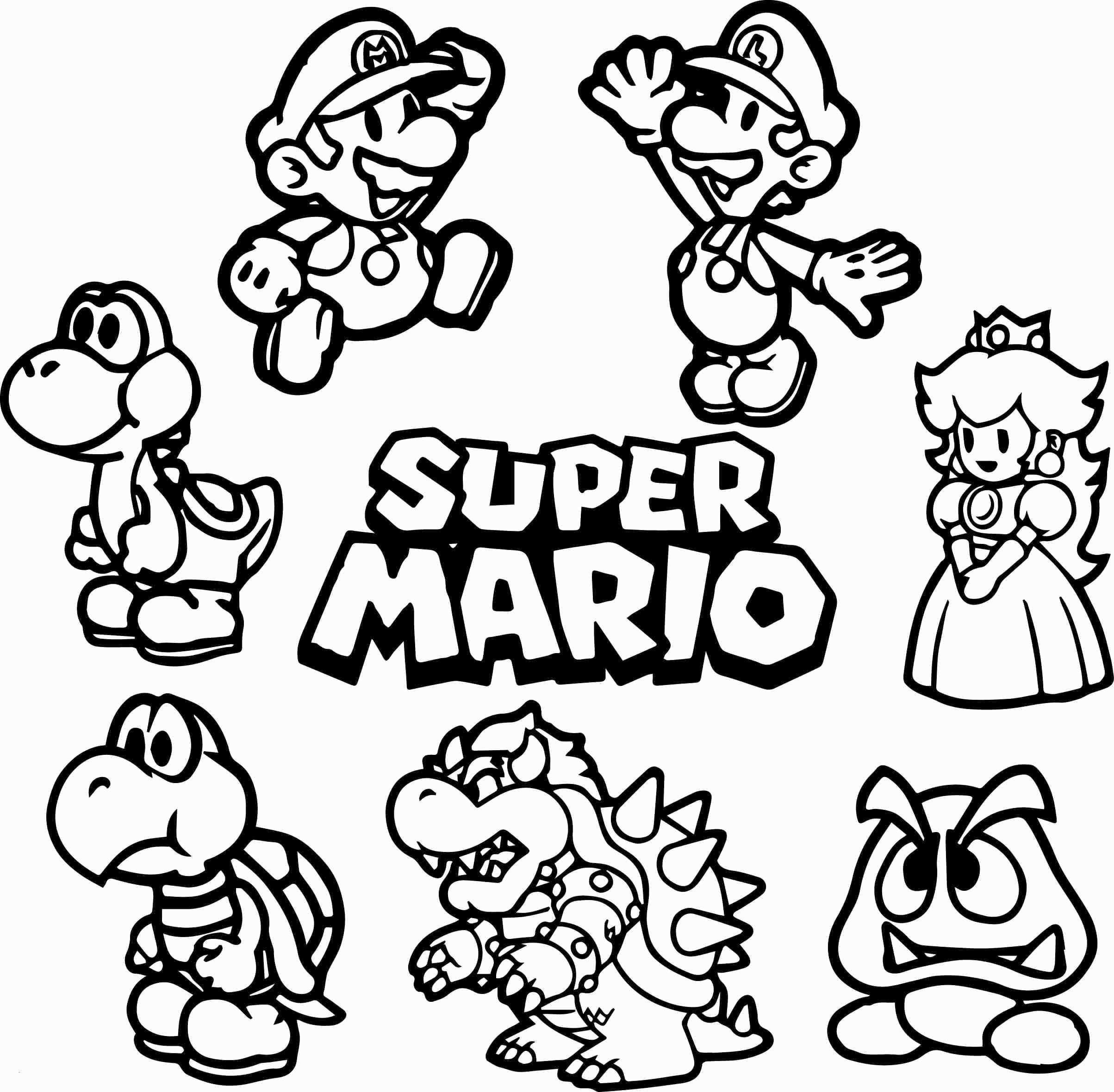 Kleurplaten Mario Kart Mario