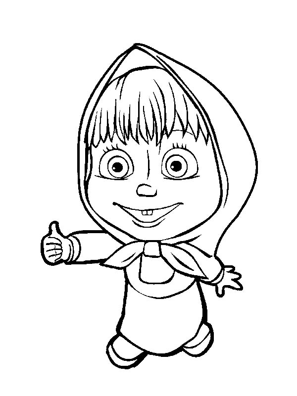 Masha And The Bear Is Agree With Bear Coloring Pages Color Luna Bear Coloring Pages M