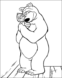 Resultado De Imagem Para Coloring Masha And The Bear Bear Coloring Pages Cute Cartoon