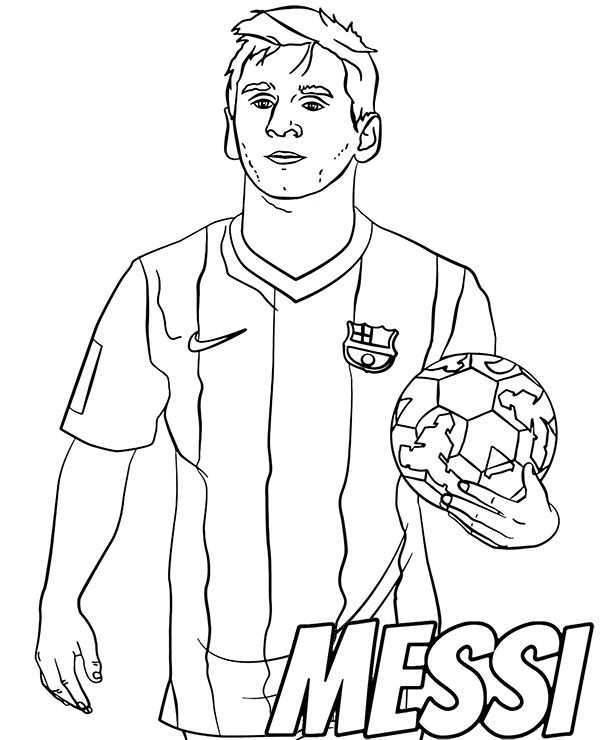 Lionel Messi Free Coloring Page Football Coloring Pages Sports Coloring Pages Lionel