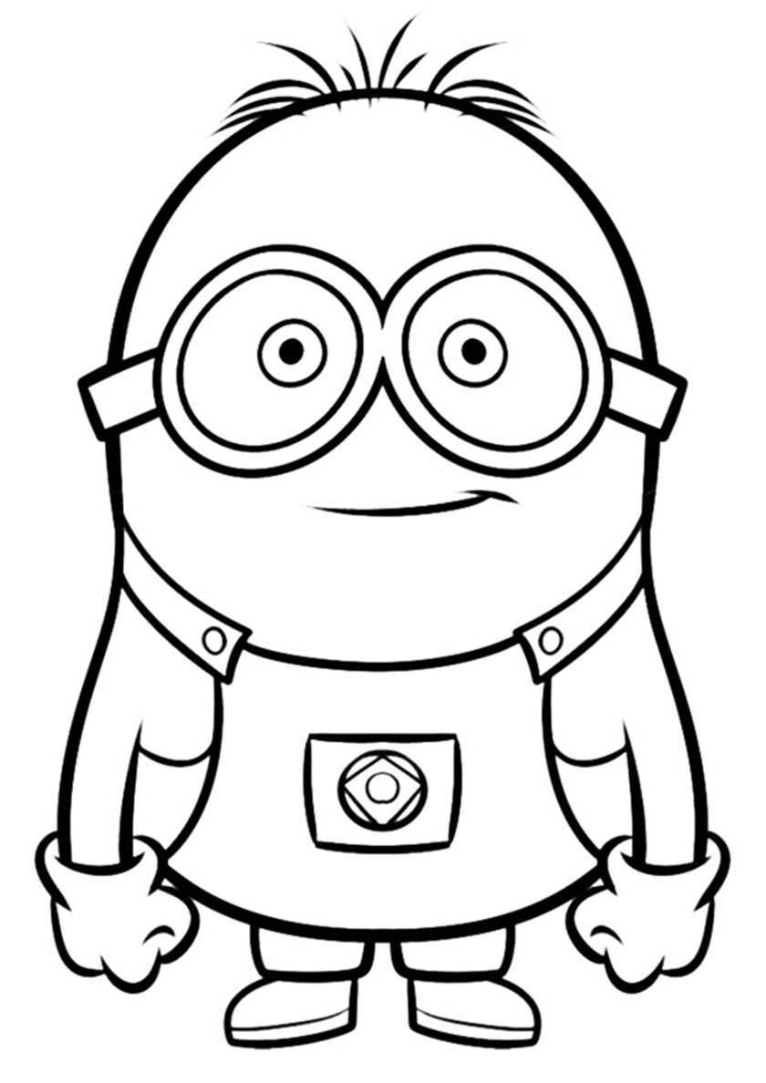 Funny Minion High Quality Free Coloring Page From The Category Minions More Printable