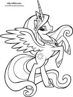 My Little Pony Princess Celestia Coloring Pages Coloring99 Com Kleurplaten Kerstkleur