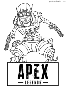 Apex Legends Coloring Pages Print And Color Com Coloring Pages Colouring Pages Legend