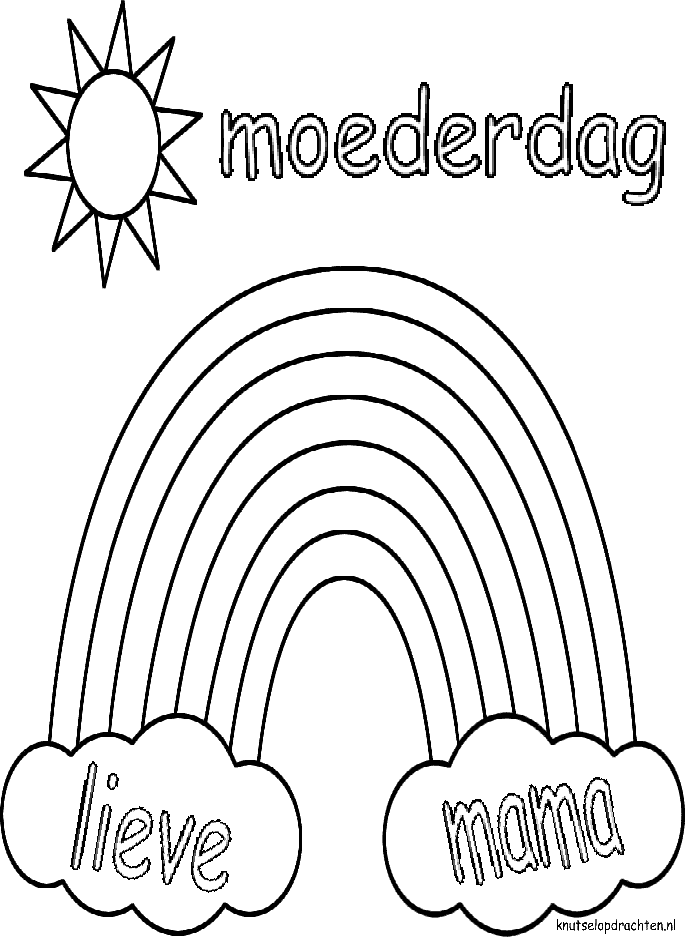 Kleurplaat Hart Valentijn Moederdag Vaderdag Vaderdag Moederdag Kleurplaten