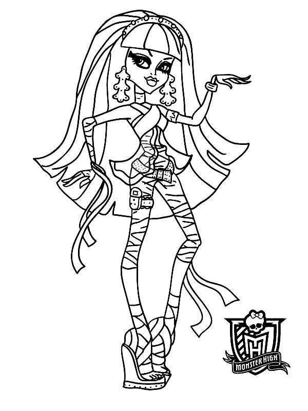 Coloring Page Monster High Cleo 2 Monster High Monster High Party Coloring Pages